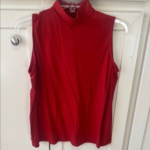 Chico's Vibrant Red Sleeveless Tank Top Size 1 Chico’s or Size Medium